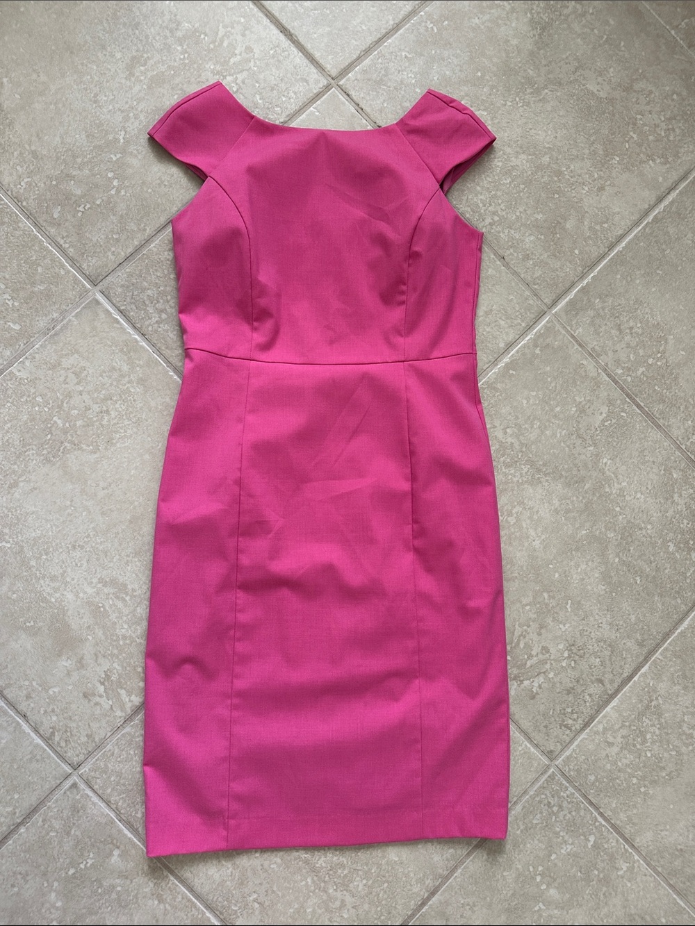 Banana Republic Fuchsia Midi Sheath Dress